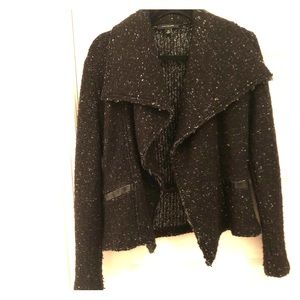 Dark sweater blazer